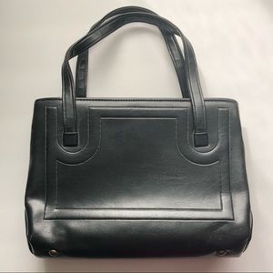 Vintage black purse lots of compartments inside